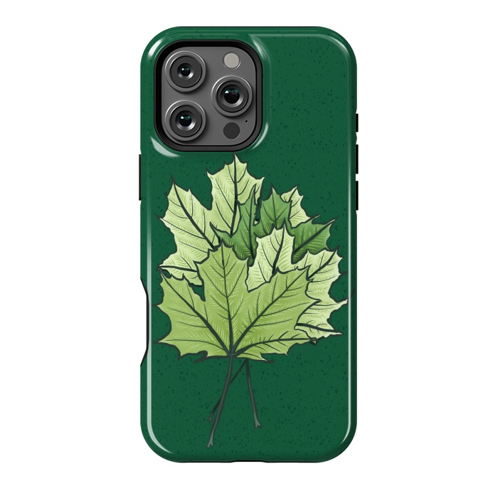 iPhone 16 Pro Max StrongFit Green Maple Leaves In Spring by Boriana Giormova