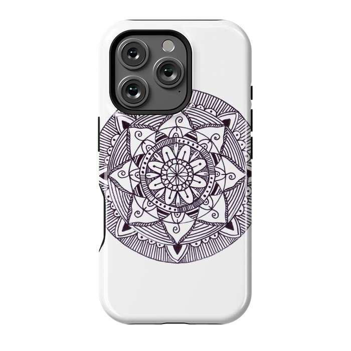 iPhone 16 Pro StrongFit Mandala drawing art by ArtKingdom7