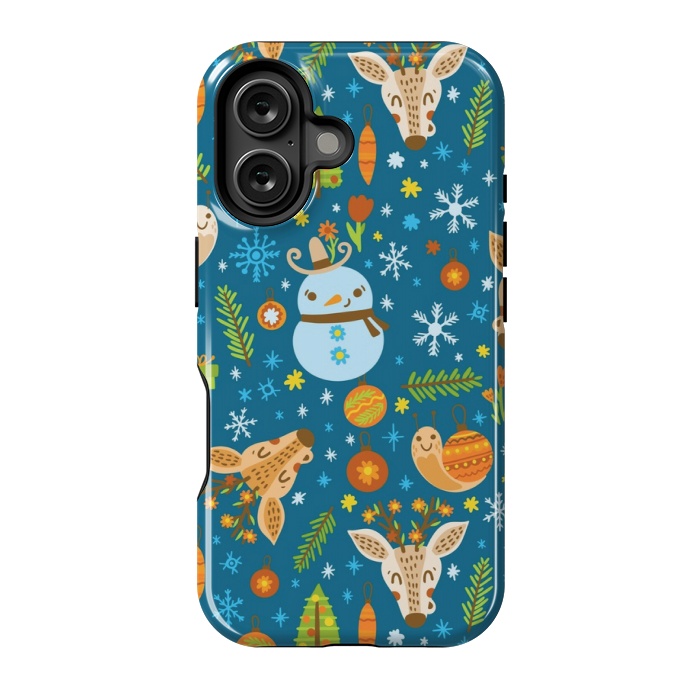 iPhone 16 StrongFit snowman is love by MALLIKA