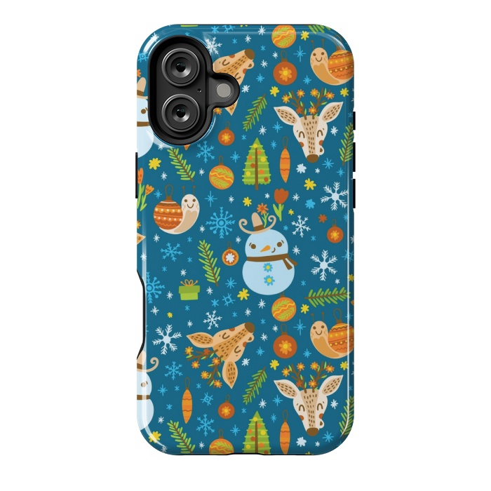 iPhone 16 Plus StrongFit snowman is love by MALLIKA