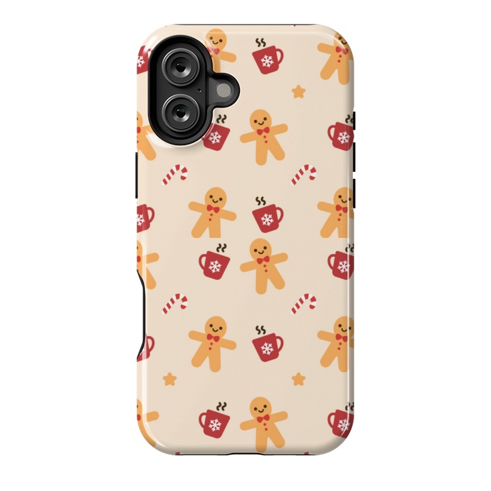 iPhone 16 Plus StrongFit ginger bread love 3  by MALLIKA