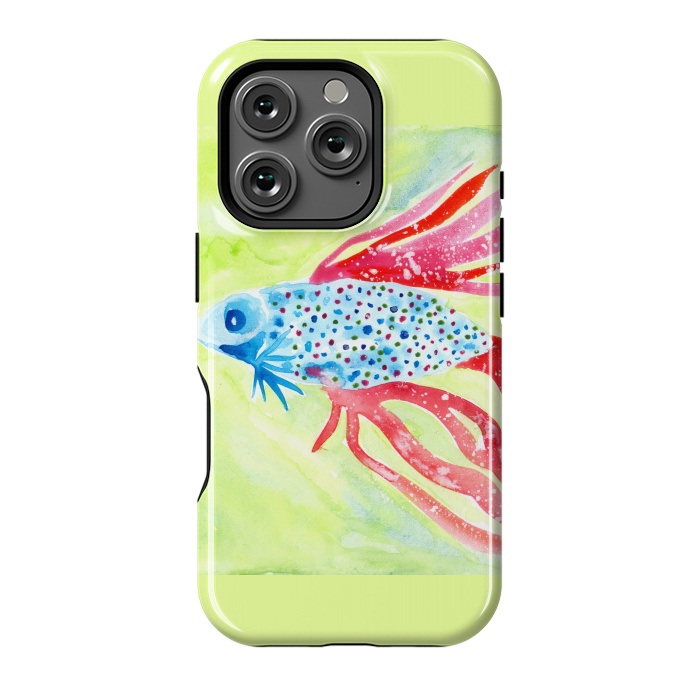 iPhone 16 Pro StrongFit Betta fish watercolor by ArtKingdom7