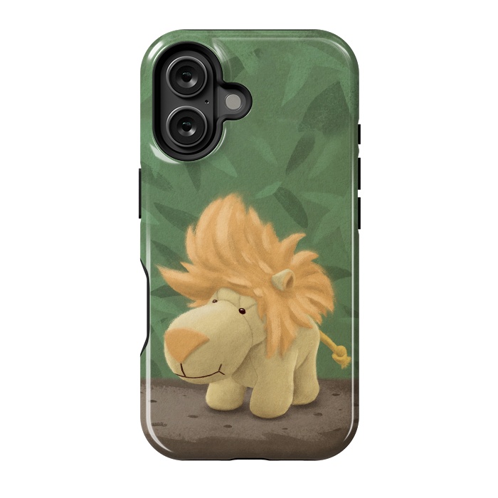 iPhone 16 StrongFit Cute lion by Laura Nagel