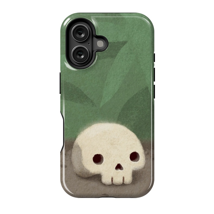 iPhone 16 StrongFit Jungle skull by Laura Nagel