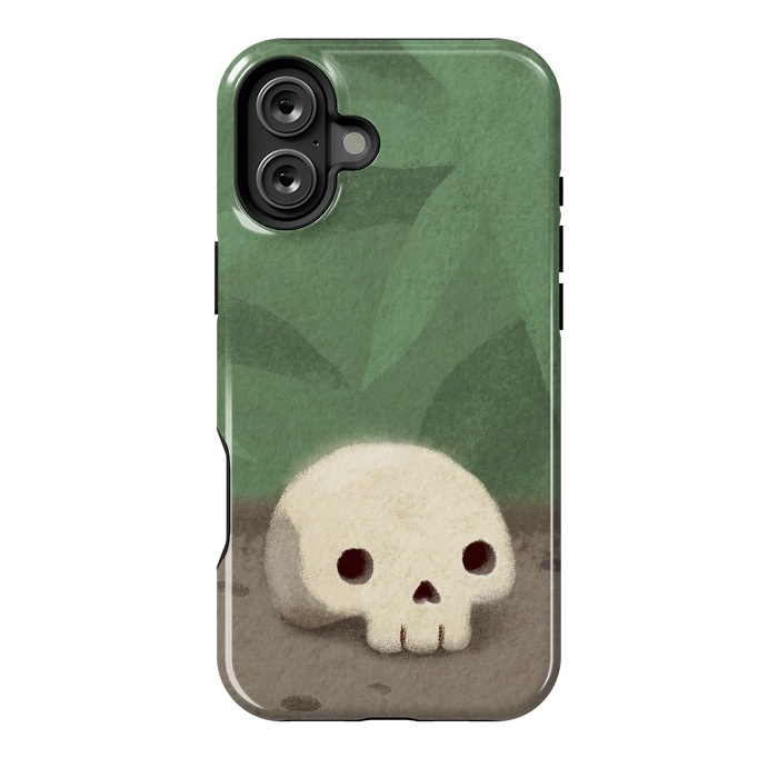 iPhone 16 Plus StrongFit Jungle skull by Laura Nagel