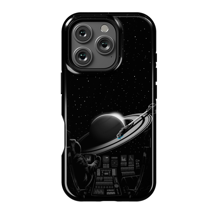 iPhone 16 Pro StrongFit Saturn Astronaut Music by Alberto