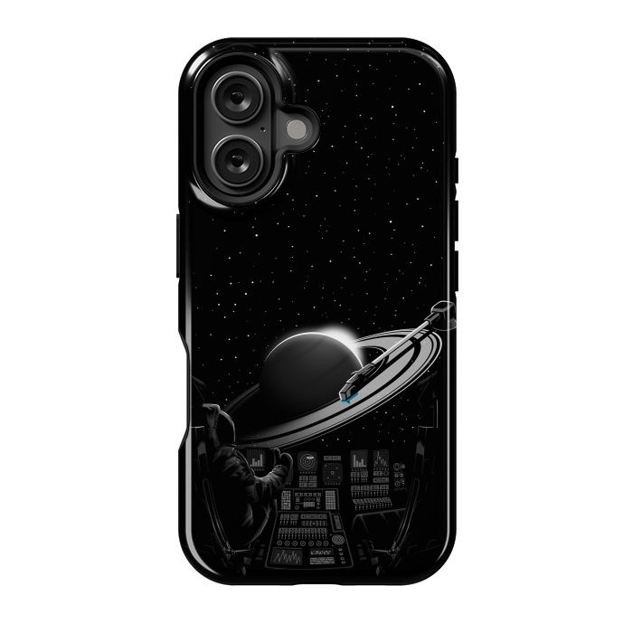 iPhone 16 StrongFit Saturn Astronaut Music by Alberto