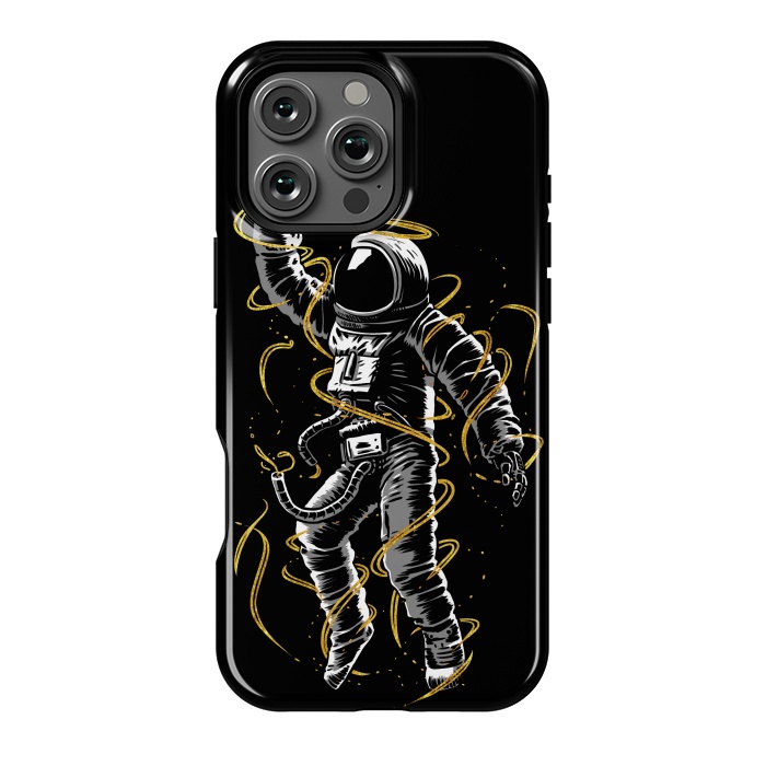 iPhone 16 Pro Max StrongFit Astronaut lines gold by Alberto