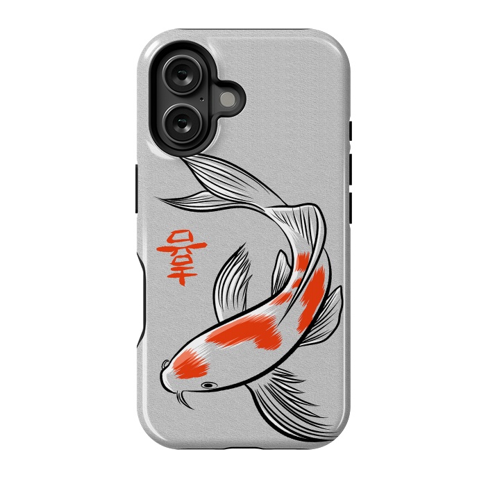 iPhone 16 StrongFit Carp Kanji by Alberto