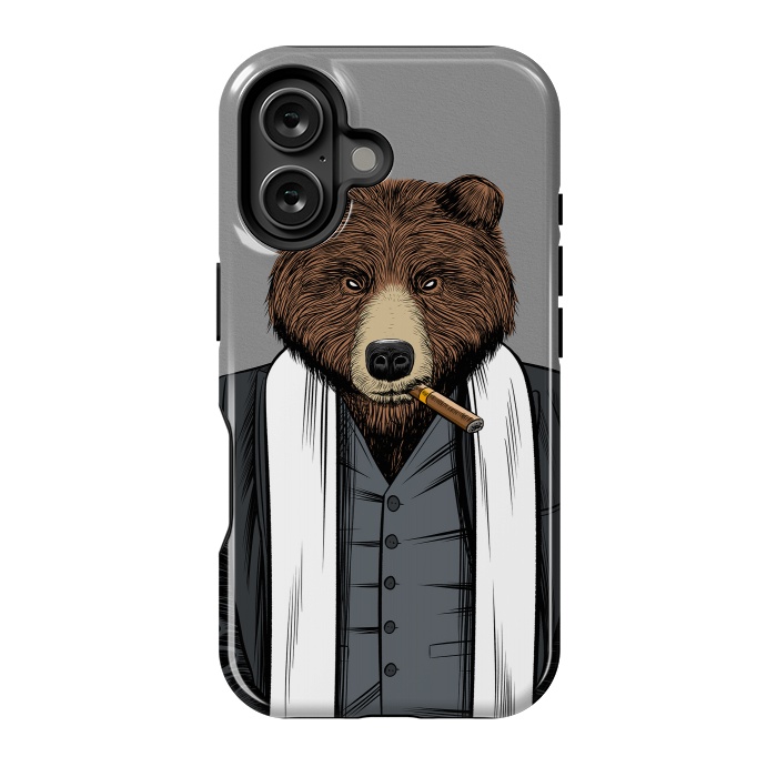 iPhone 16 StrongFit Mafia Grizzly Bear by Alberto