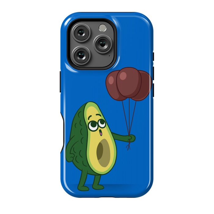 iPhone 16 Pro StrongFit Three avocado balloons by Alberto