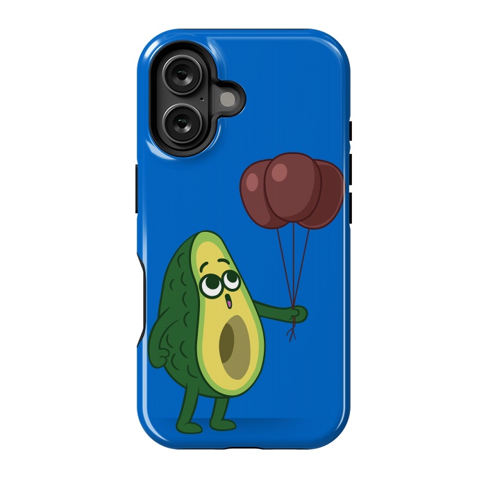 iPhone 16 StrongFit Three avocado balloons by Alberto