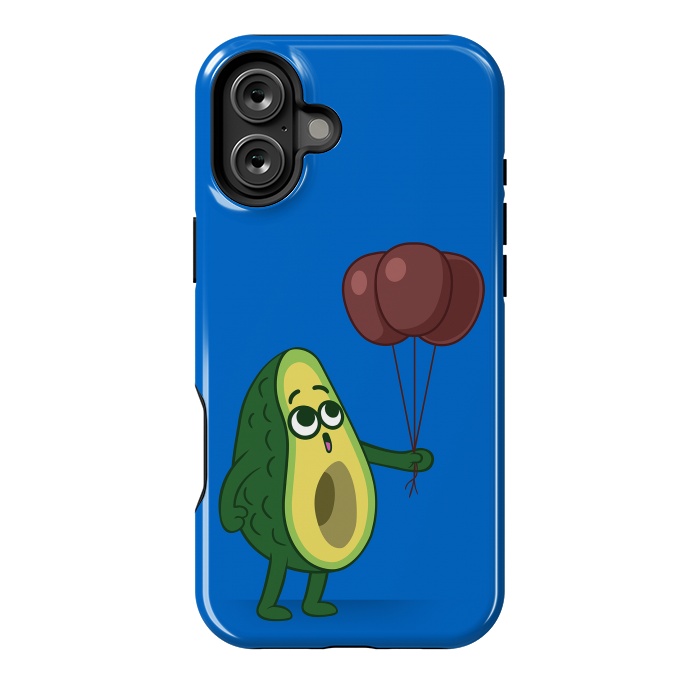 iPhone 16 Plus StrongFit Three avocado balloons by Alberto