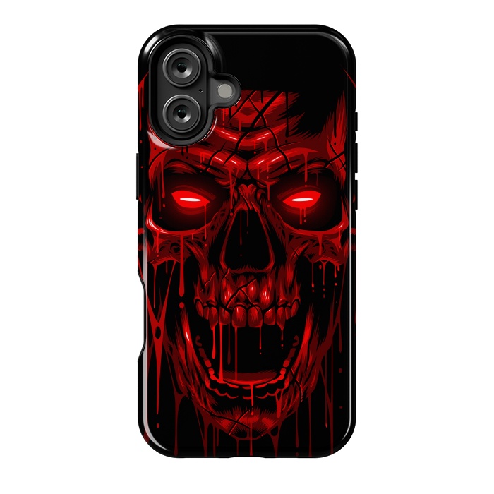 iPhone 16 Plus StrongFit Blood Skull by Alberto