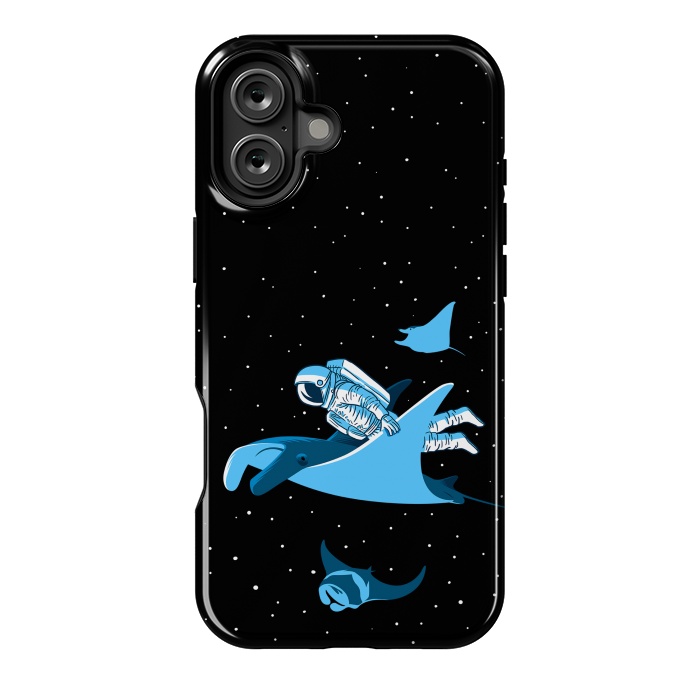 iPhone 16 Plus StrongFit Astronaut blanket fish by Alberto