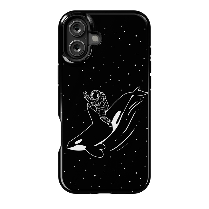 iPhone 16 Plus StrongFit Killer Whale Astronaut by Alberto