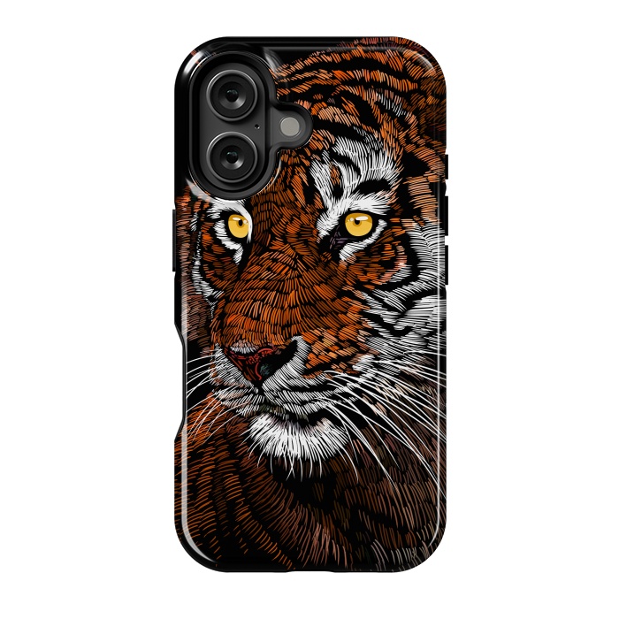 iPhone 16 StrongFit Realistic Tiger by Alberto