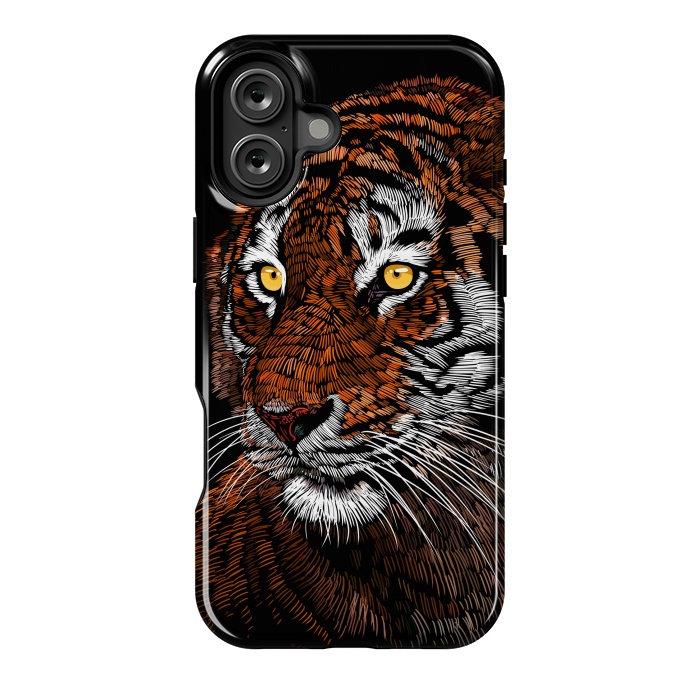 iPhone 16 Plus StrongFit Realistic Tiger by Alberto