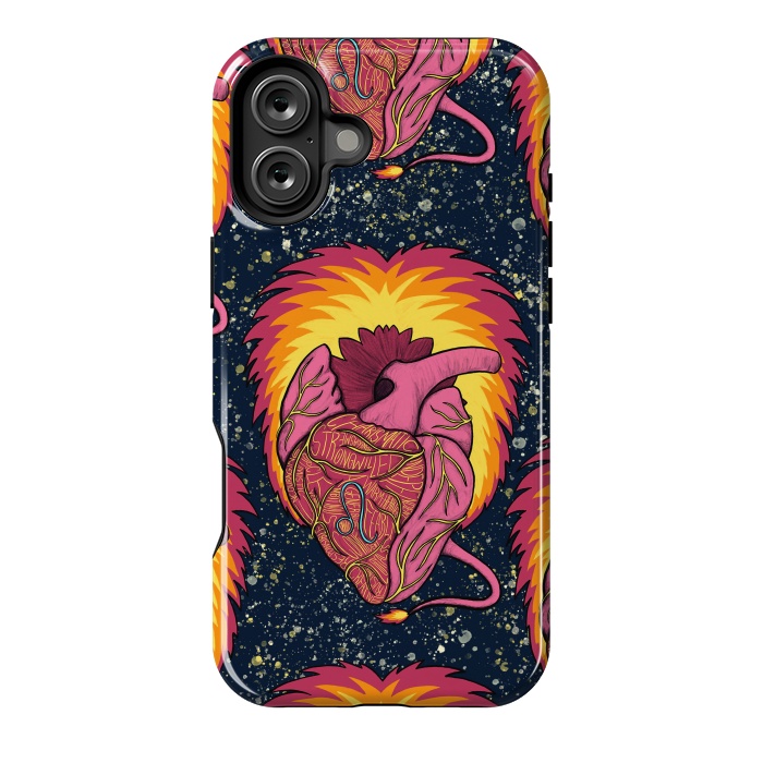 iPhone 16 Plus StrongFit Leo Heart by Ranggasme