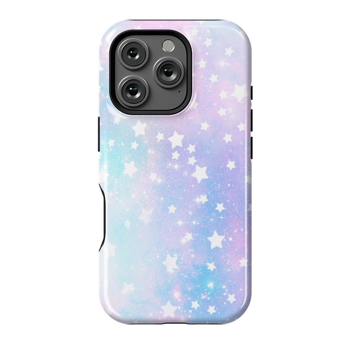 iPhone 16 Pro StrongFit Rainbow galaxy and stars by Oana 