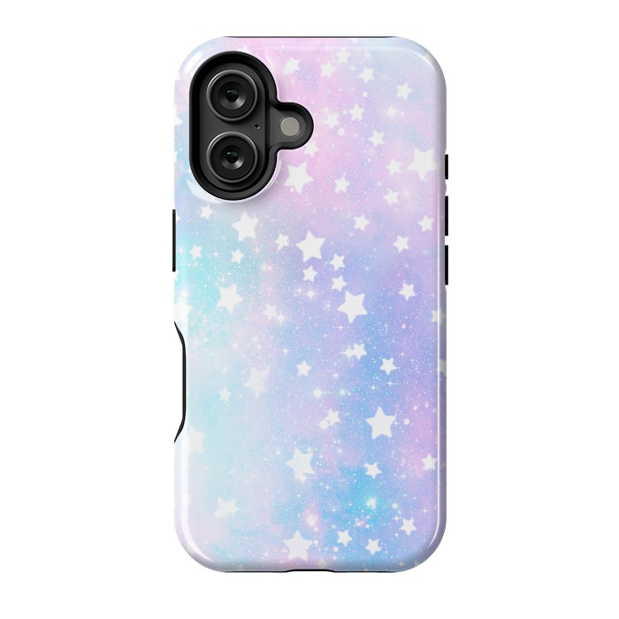 iPhone 16 StrongFit Rainbow galaxy and stars by Oana 