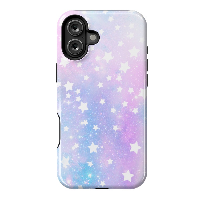 iPhone 16 Plus StrongFit Rainbow galaxy and stars by Oana 