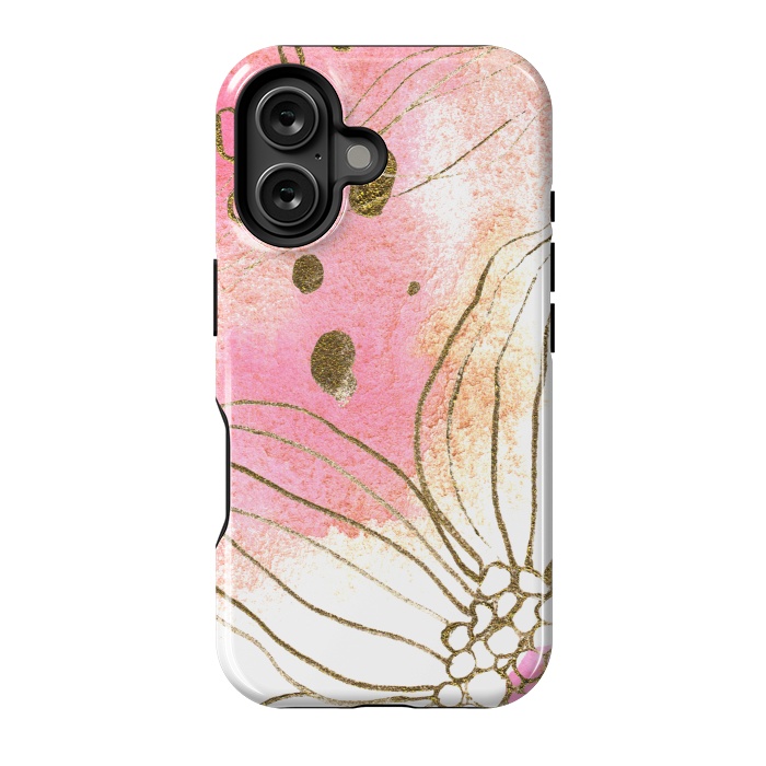 iPhone 16 StrongFit Pink Dreams by Lena Terzi by Elena Terzi