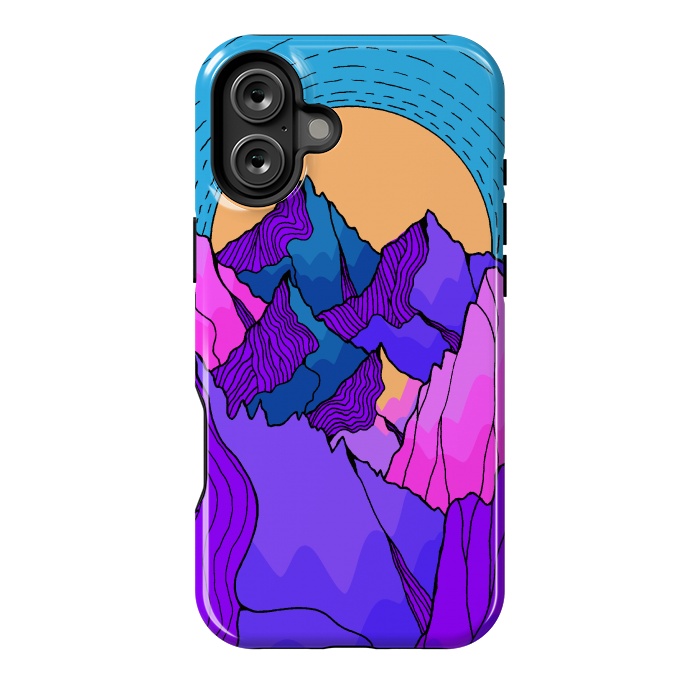 iPhone 16 Plus StrongFit A vibrant mountain morning by Steve Wade (Swade)