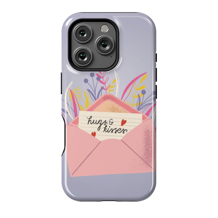 iPhone 16 Pro StrongFit Hugs and Kisses, Happy Valentine's Day 1 by Jelena Obradovic