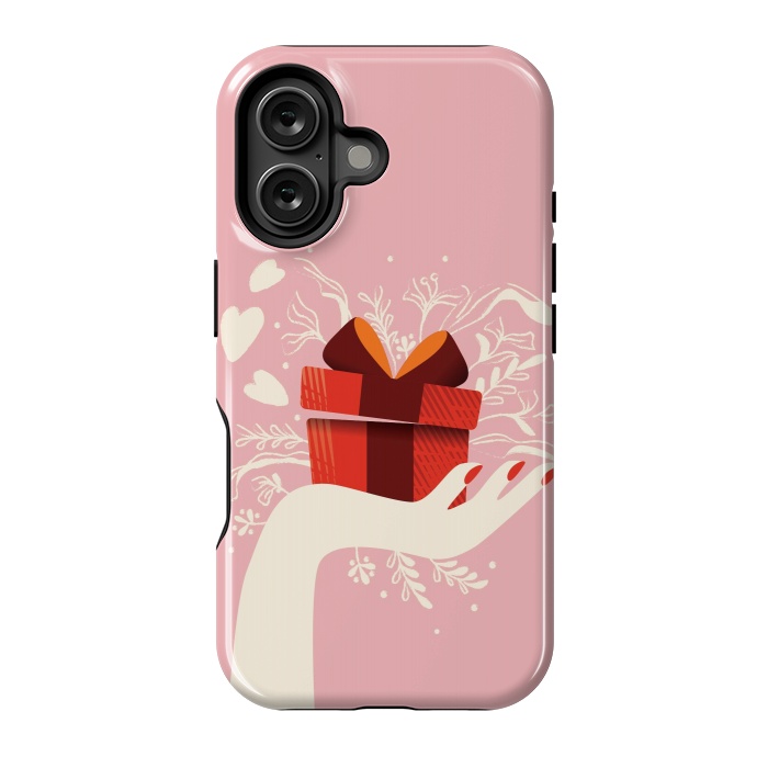 iPhone 16 StrongFit Love gift, Happy Valentine's Day by Jelena Obradovic