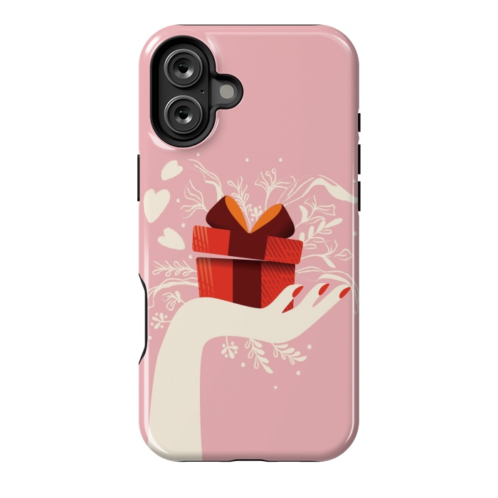 iPhone 16 Plus StrongFit Love gift, Happy Valentine's Day by Jelena Obradovic