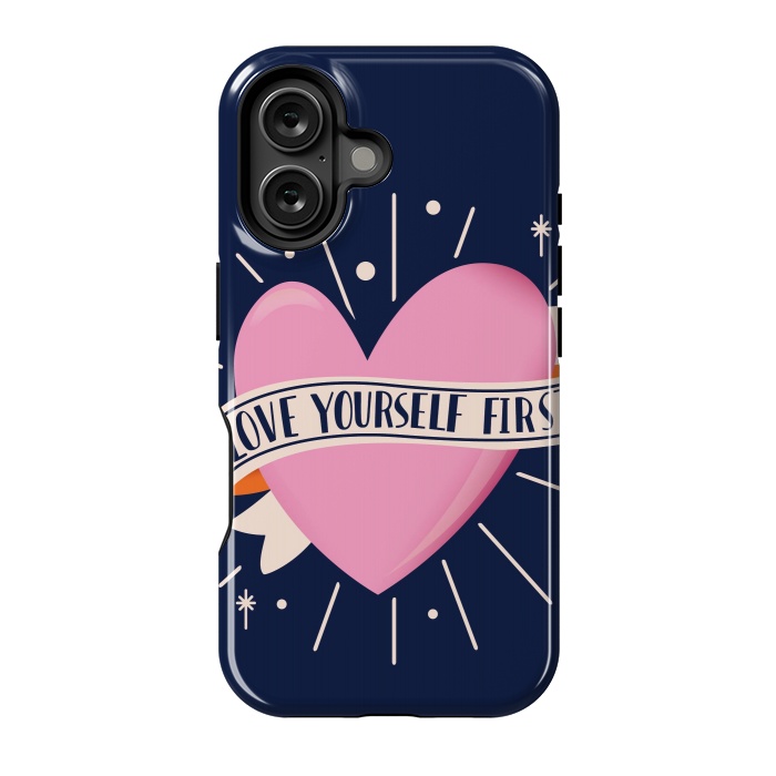 iPhone 16 StrongFit Love Yourself First, Happy Valentine's Day 2 by Jelena Obradovic