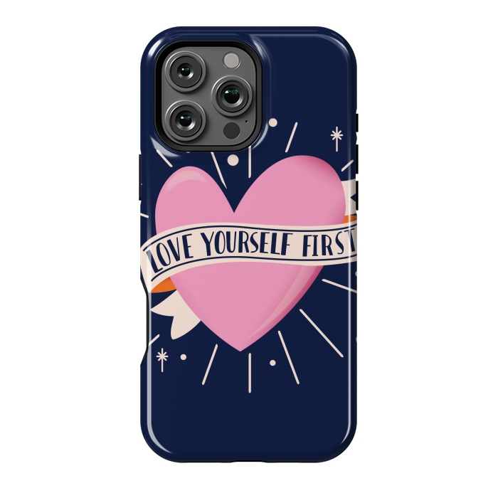 iPhone 16 Pro Max StrongFit Love Yourself First, Happy Valentine's Day 2 by Jelena Obradovic