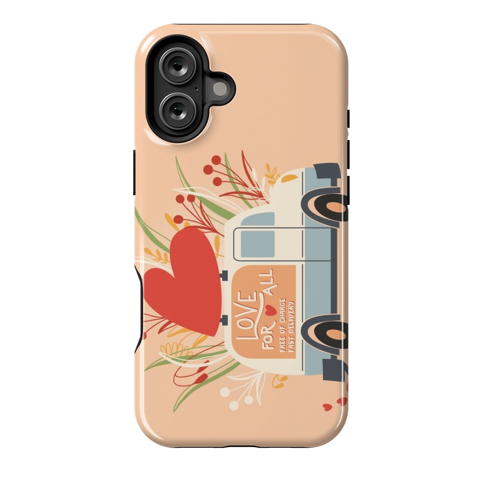 iPhone 16 Plus StrongFit Love Truck, Happy Valentine's Day 1 by Jelena Obradovic