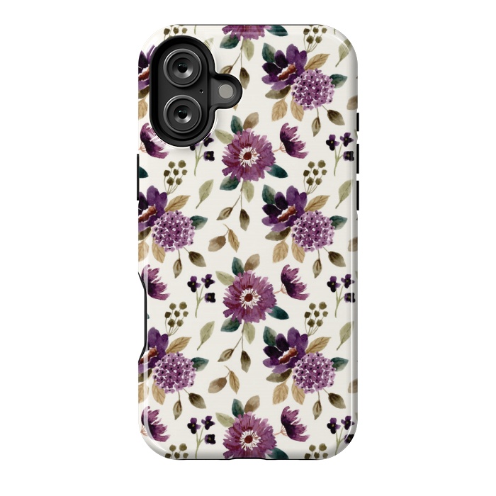 iPhone 16 Plus StrongFit purple grapevine pattern by MALLIKA