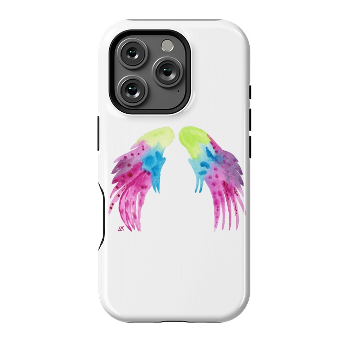 iPhone 16 Pro StrongFit Angel wings watercolor  by ArtKingdom7