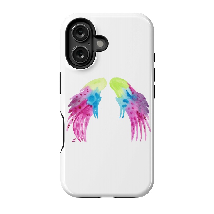 iPhone 16 StrongFit Angel wings watercolor  by ArtKingdom7