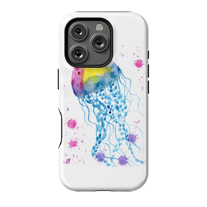 iPhone 16 Pro StrongFit Jellyfish watercolor 22 by ArtKingdom7