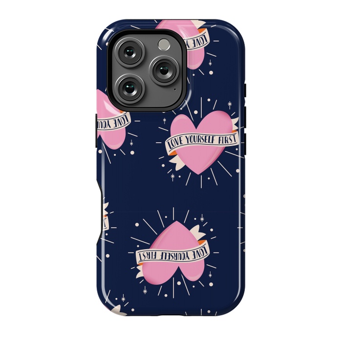 iPhone 16 Pro StrongFit Valentine pattern 14 by Jelena Obradovic