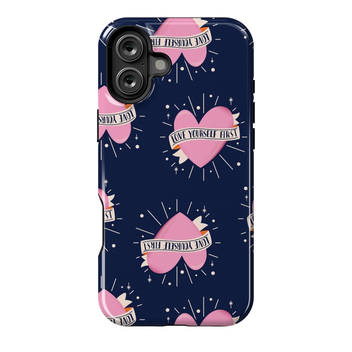 iPhone 16 Plus StrongFit Valentine pattern 14 by Jelena Obradovic