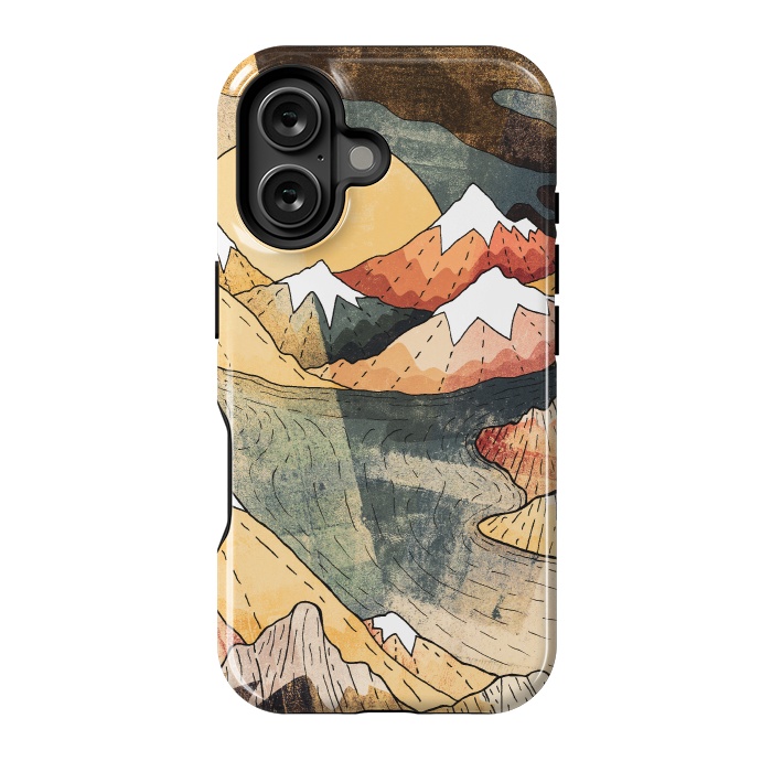 iPhone 16 StrongFit The old mountain lake by Steve Wade (Swade)