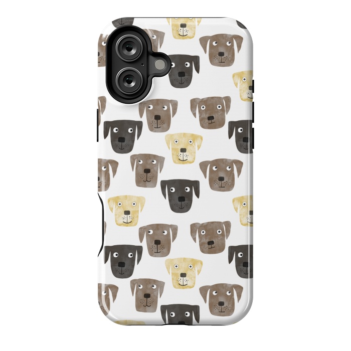 iPhone 16 Plus StrongFit Labrador Retriever Dogs by Nic Squirrell