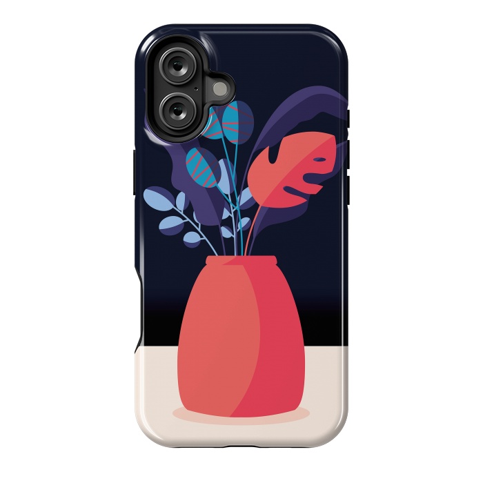 iPhone 16 Plus StrongFit Night Flowers by Jelena Obradovic