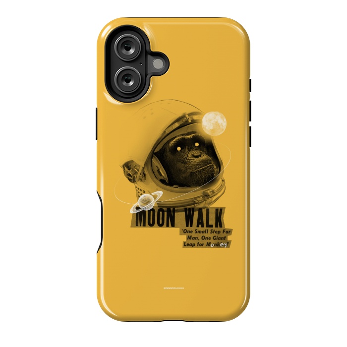 iPhone 16 Plus StrongFit [Poektica] Space Monkey by Draco