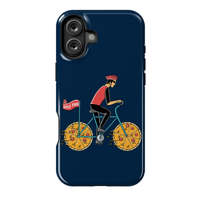 iPhone 16 Plus StrongFit Pizza Bicycle by Coffee Man