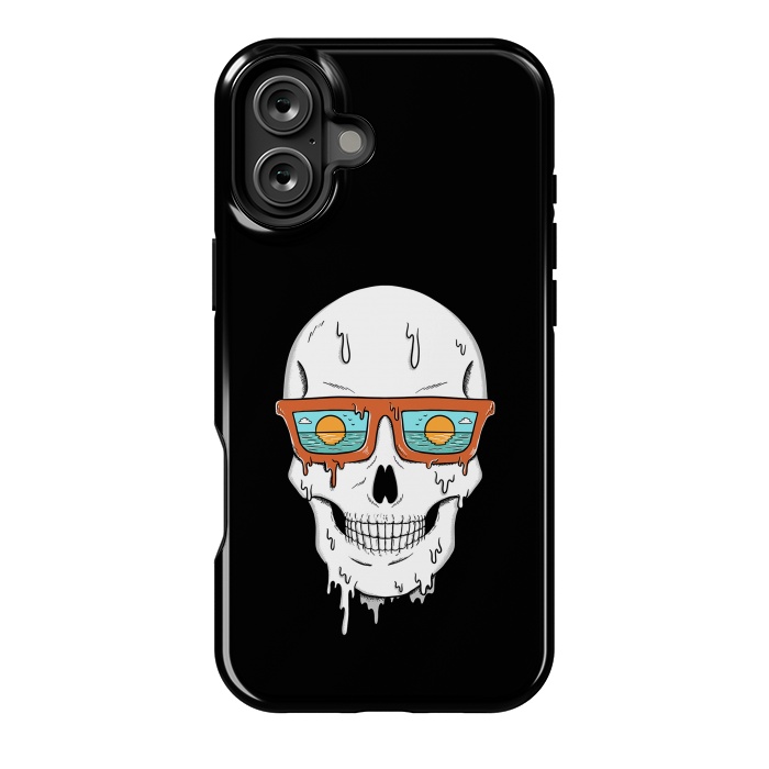 iPhone 16 Plus StrongFit Skull Beach by Coffee Man