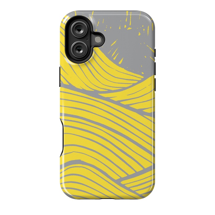 iPhone 16 Plus StrongFit The yellow waves by Steve Wade (Swade)