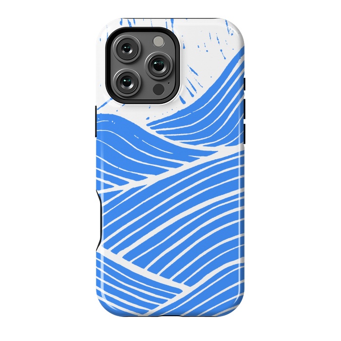 iPhone 16 Pro Max StrongFit The blue and white waves by Steve Wade (Swade)