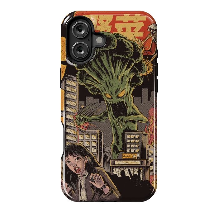 iPhone 16 Plus StrongFit Broccozilla Black version by Ilustrata