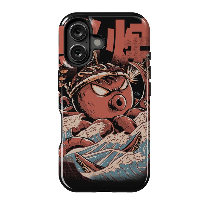 iPhone 16 StrongFit Takoyaki Attack Black version by Ilustrata